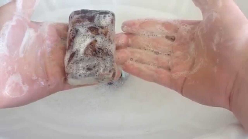 To use African black soap, lather in hands first and apply lather to the face for cleansing